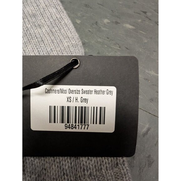 DYI Women's Cashmere Wool Oversized Sweater Heather Grey XS - Picture 7 of 7